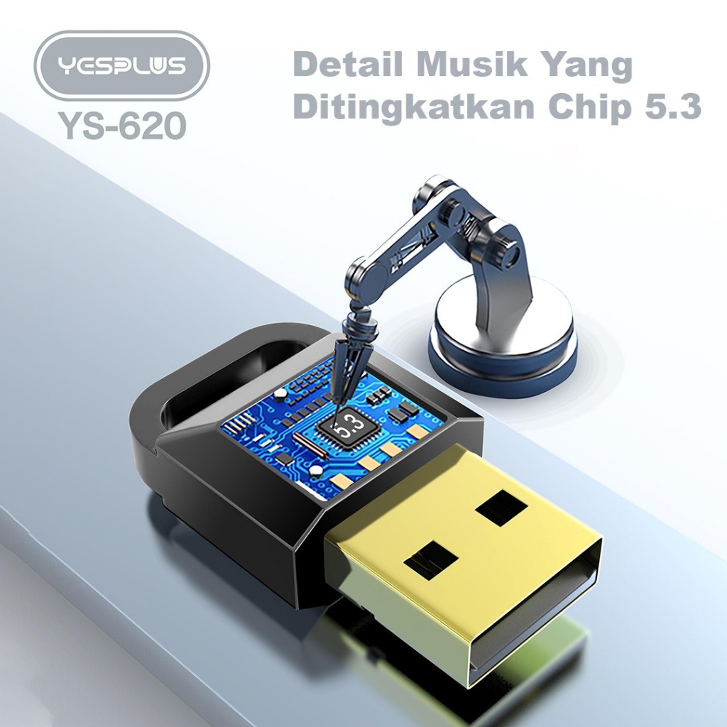 Yesplus Indonesia YESPLUS Receiver Wireless Bluetooth 5.3 YS-620