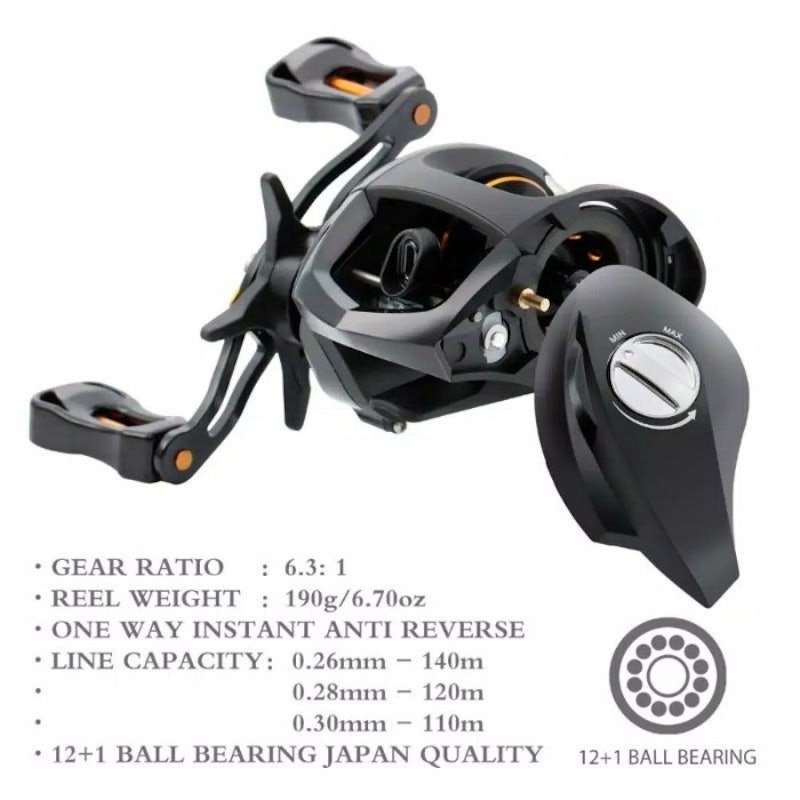 Lizard CAMRY Baitcasting Reel 3