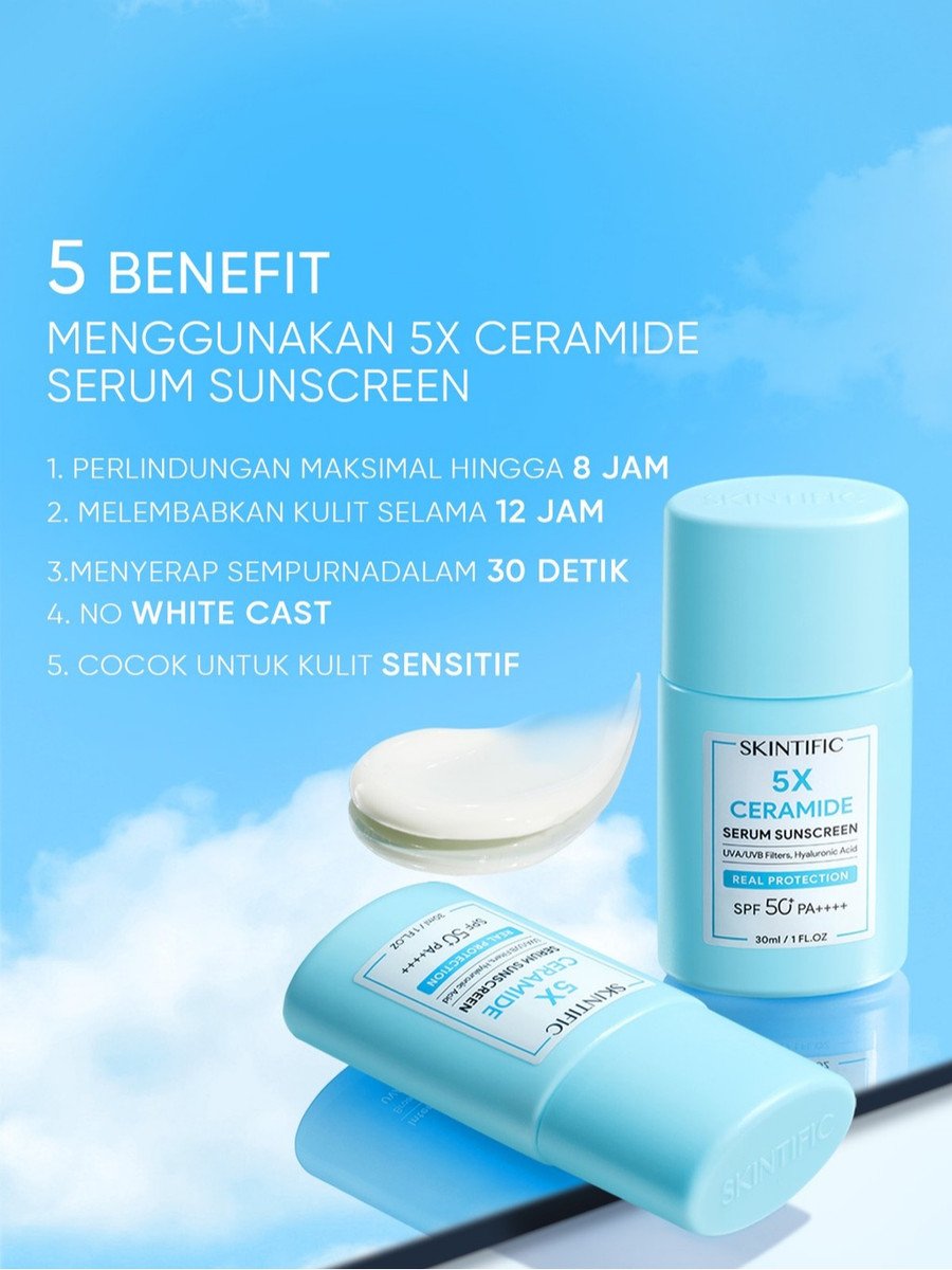 SKINTIFIC Cosmetics SKINTIFIC 5X Ceramide Serum Sunscreen SPF 50 PA++++