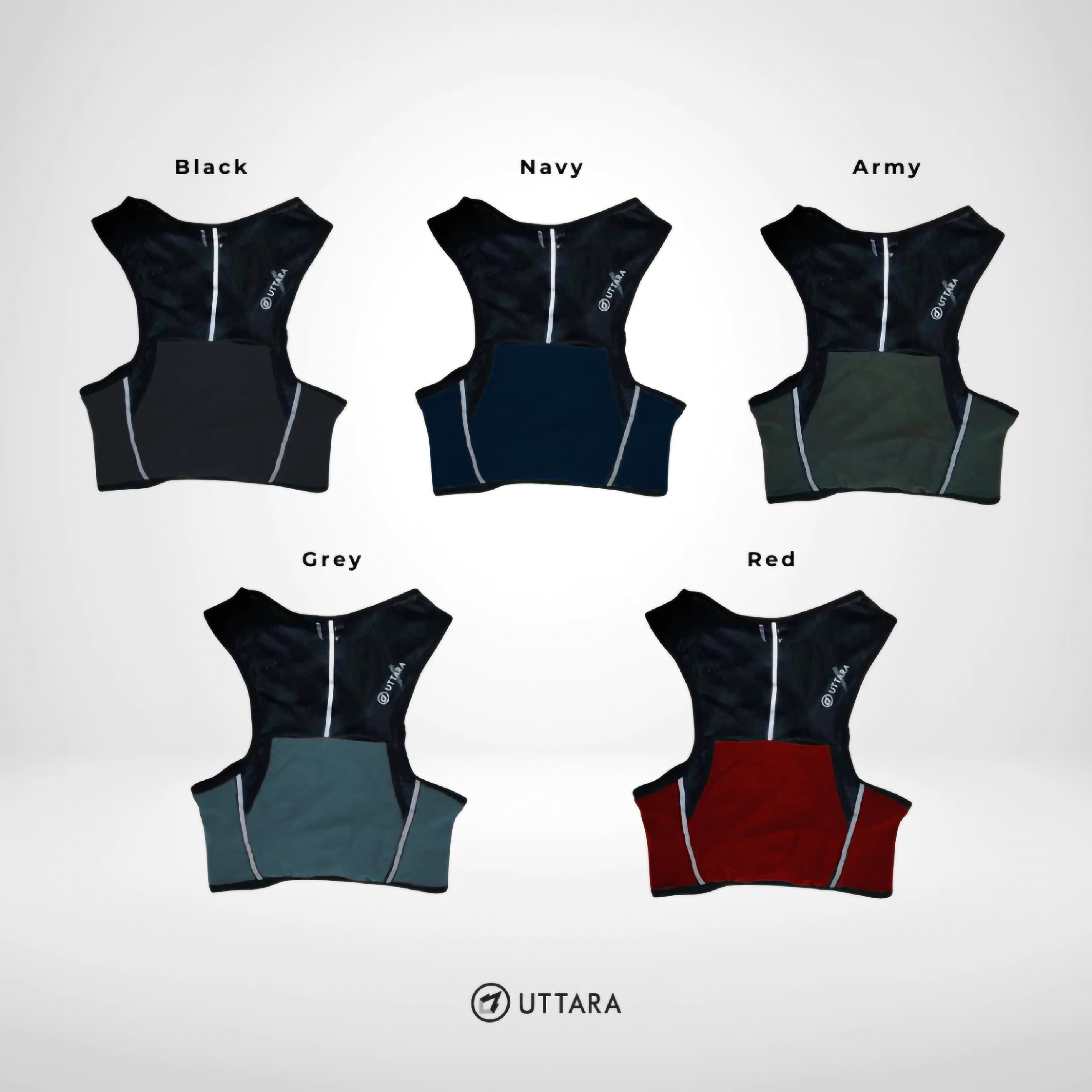 Uttara Indonesia Uttara Reflective Running Vest 3L Double Buckle