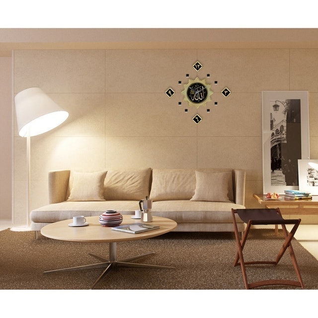  Jam Dinding Kayu Kaligrafi