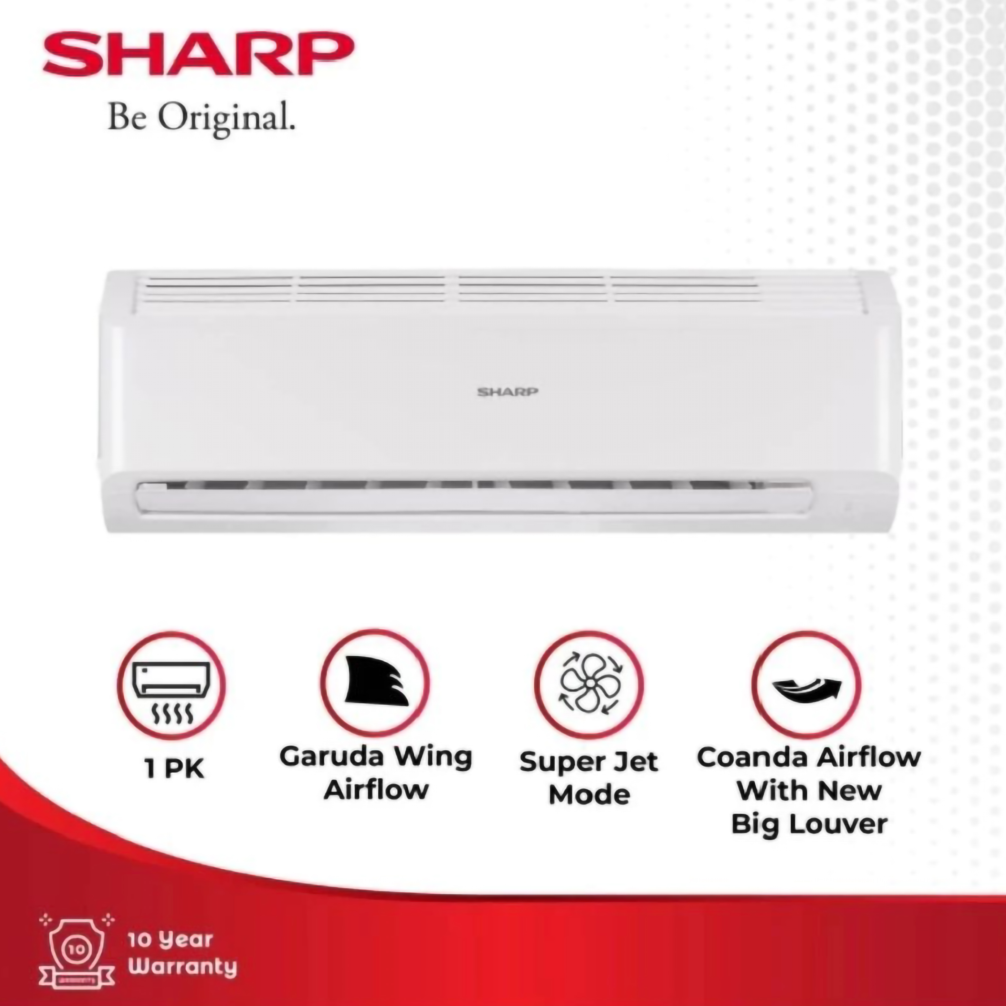 SHARP Electronics SHARP AC Garuda Series 3/4 PK AH-A7BEY
