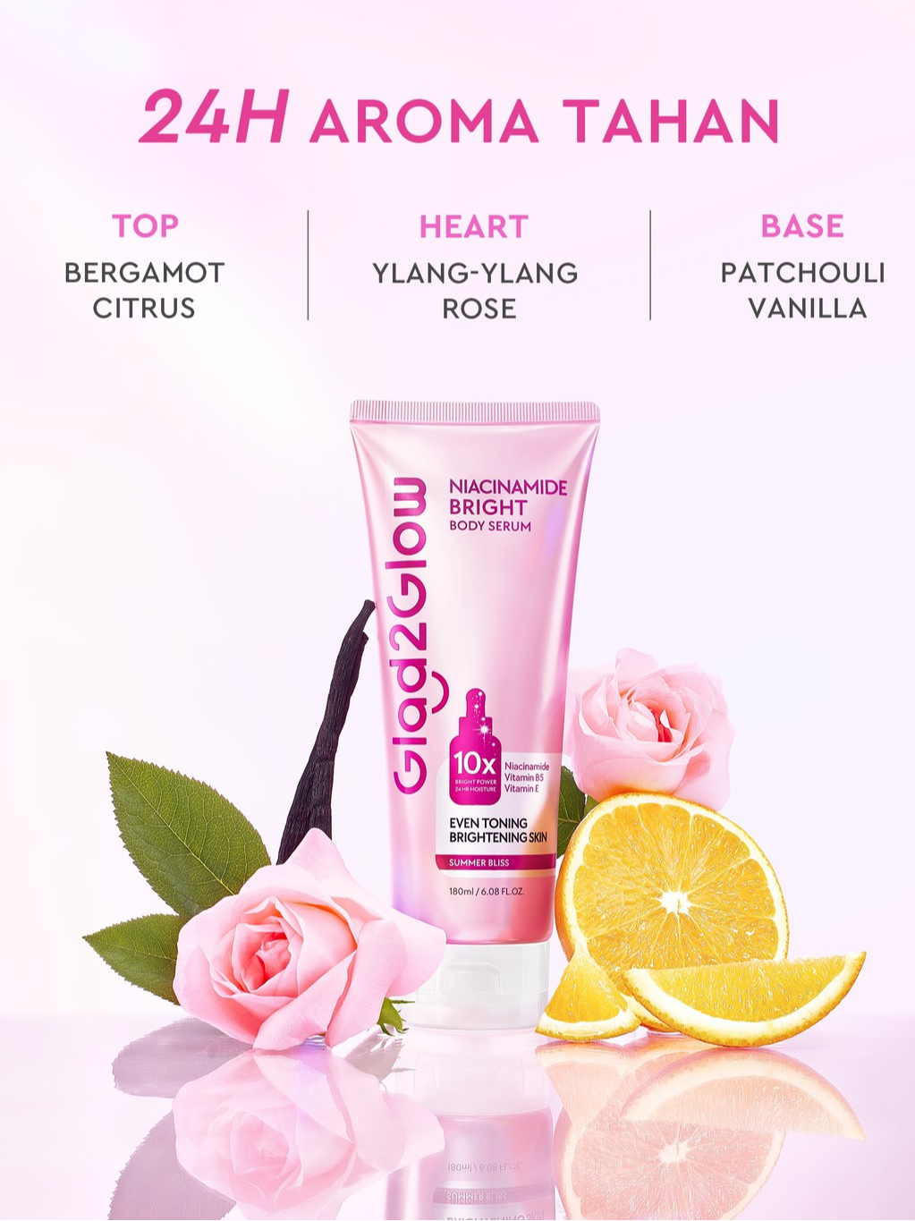 Glad2Glow Glad2Glow Niacinamide Bright Body Serum