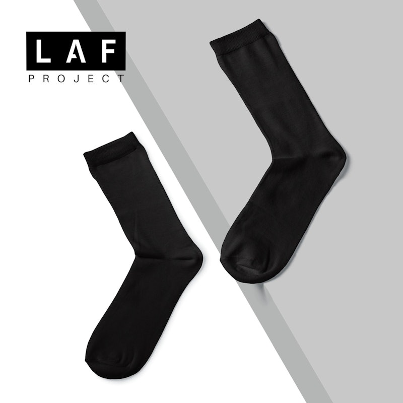 LAF Project Kaos Kaki Hitam Polos Kerja 4
