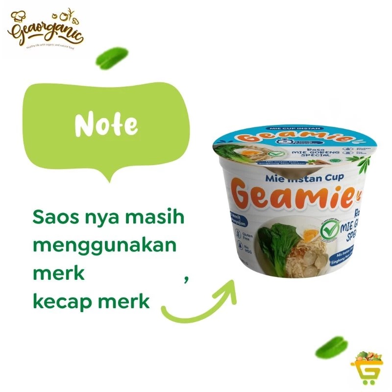  Geamie Mie Instant Cup Rasa Mie Goreng