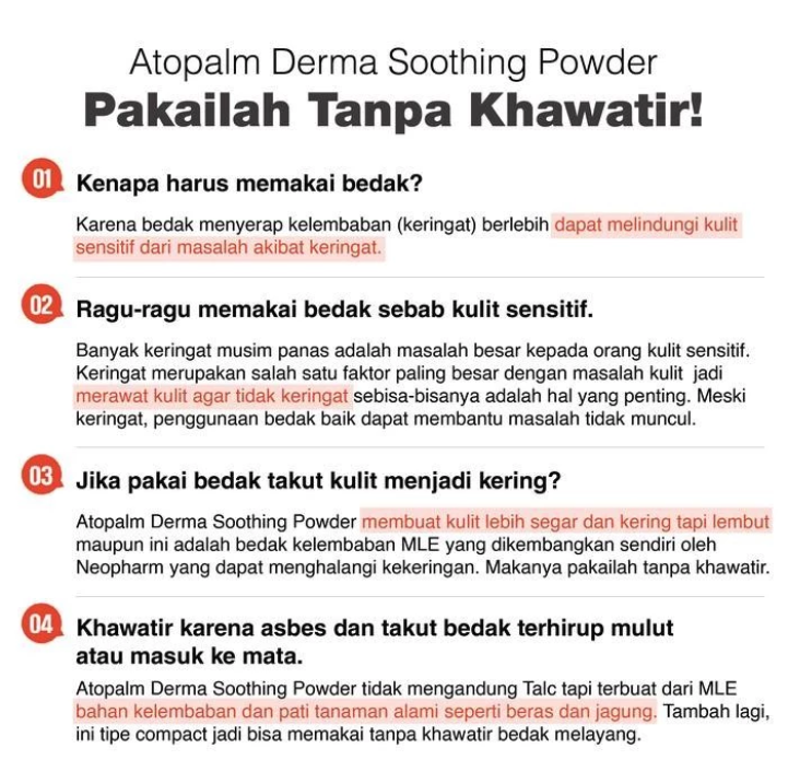 Neopharm ATOPALM® Derma Soothing Powder