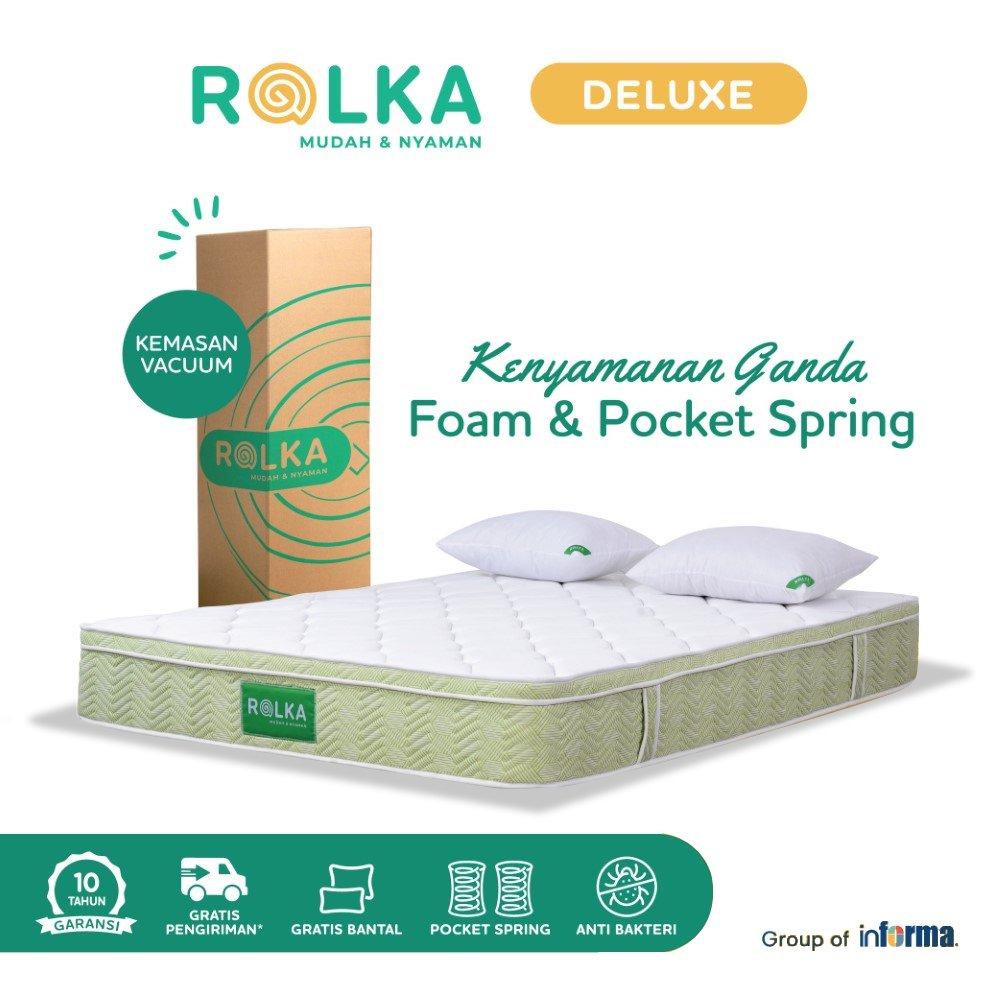 Rolka Deluxe Pocket Springbed In Box Mattress Foam 5