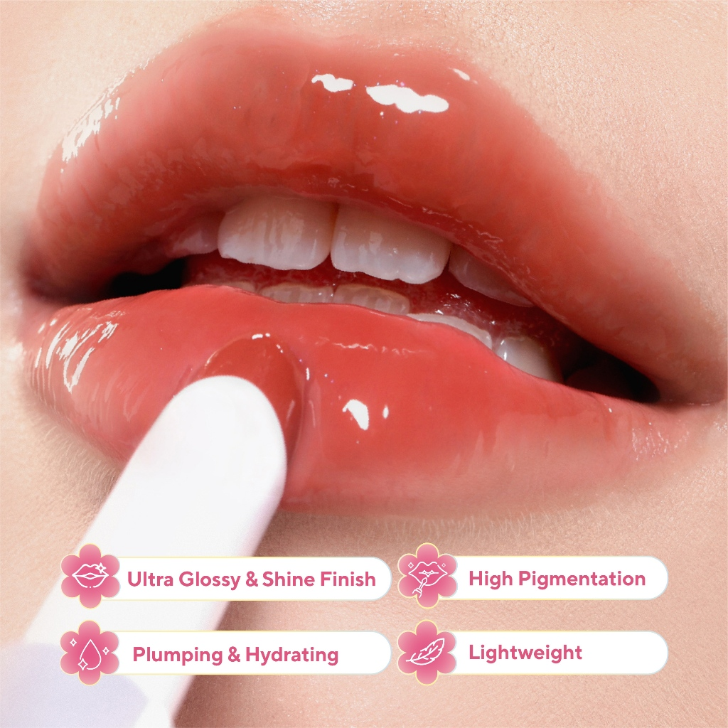True to Skin Juicy Glass Melting Balm Peacy Rose 3