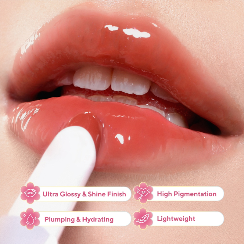 True to Skin Juicy Glass Melting Balm Peacy Rose 3