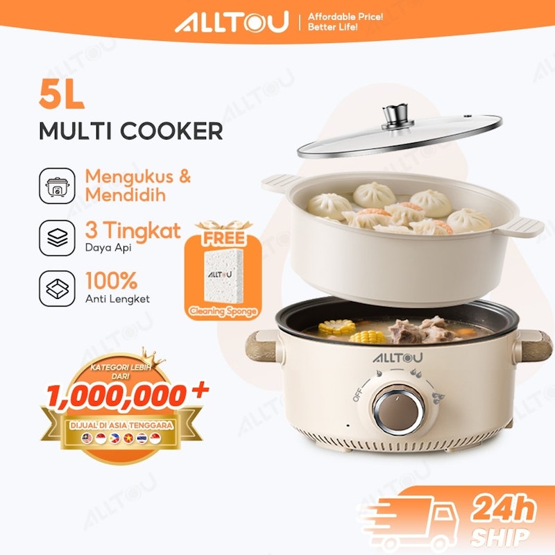 ALLToU Panci Listrik Serbaguna 3L 2