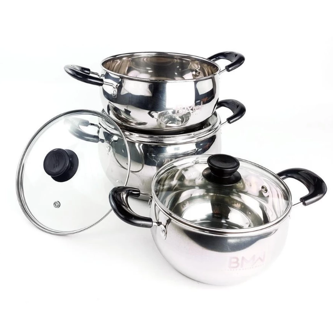  BMW Kitchenware Soup Pot 1 Set 3 Pcs 