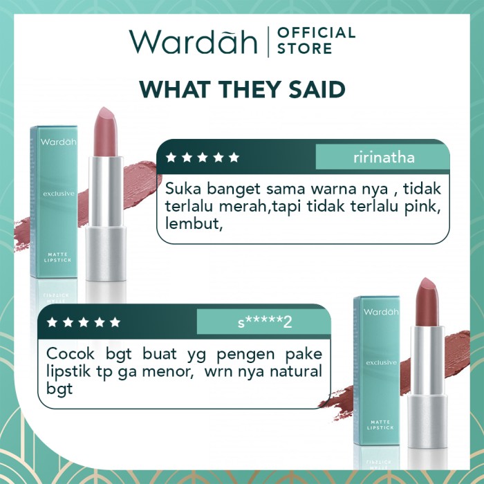 Paragon Technology and Innovation Wardah Exclusive Matte Lipstick - 05 Peach