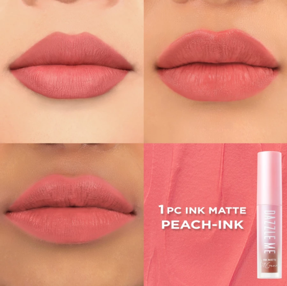 Ink-Matte Lip Cream P01 Peach-Ink 2