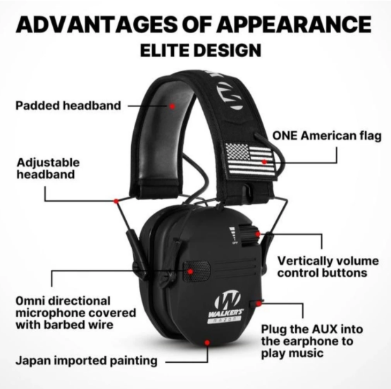 Walkers Shooting Ear Protection & Hearing Protection