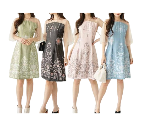  C2W Clothtowear Dress Tile Batik  643-CBP