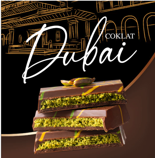 Jhechocolato Chocolajit Cokelat Dubai Kunafa Pistachio