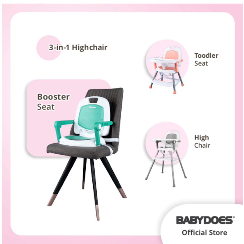 Babydoes Mezza Chic 3 in 1 High Chair 2