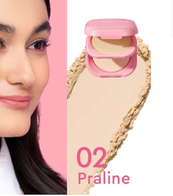 Glad2Glow Perfect Blurring Powder Foundation 02 Praline 2