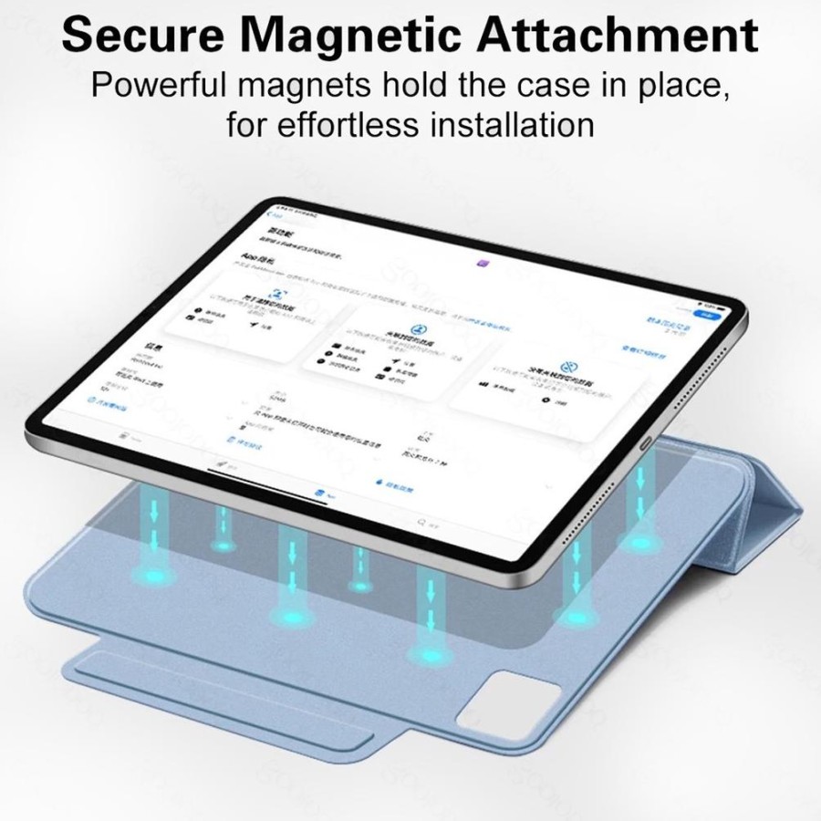 Mils Technologies Indonesia MILS Technologies Magnetic Trifold Flip Case iPad Air M2  MC02
