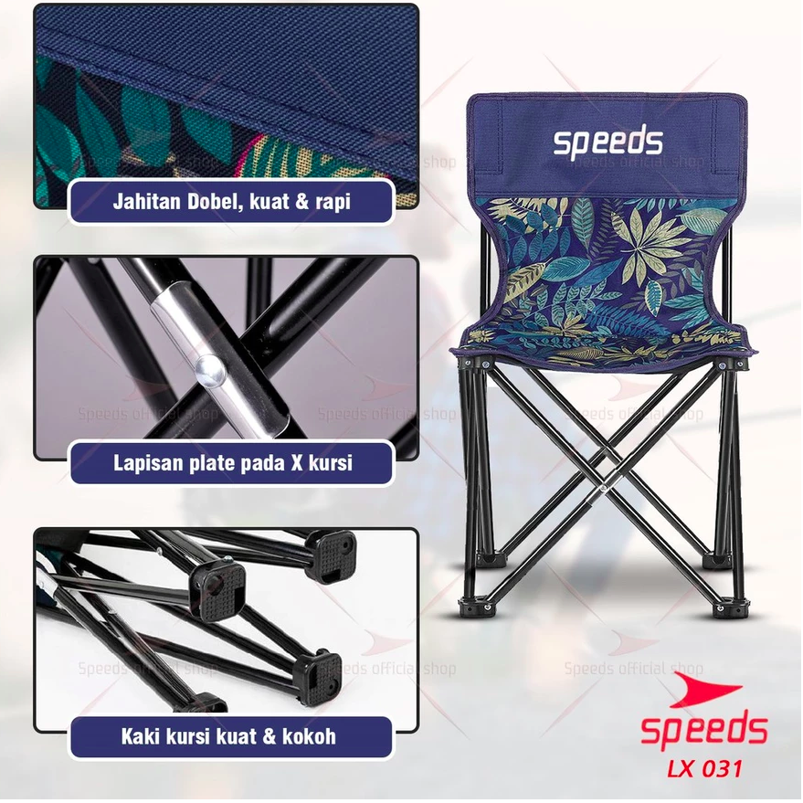 Speeds Grosir Indonesia SPEEDS Kursi Lipat Outdoor Serbaguna (L) 031-12
