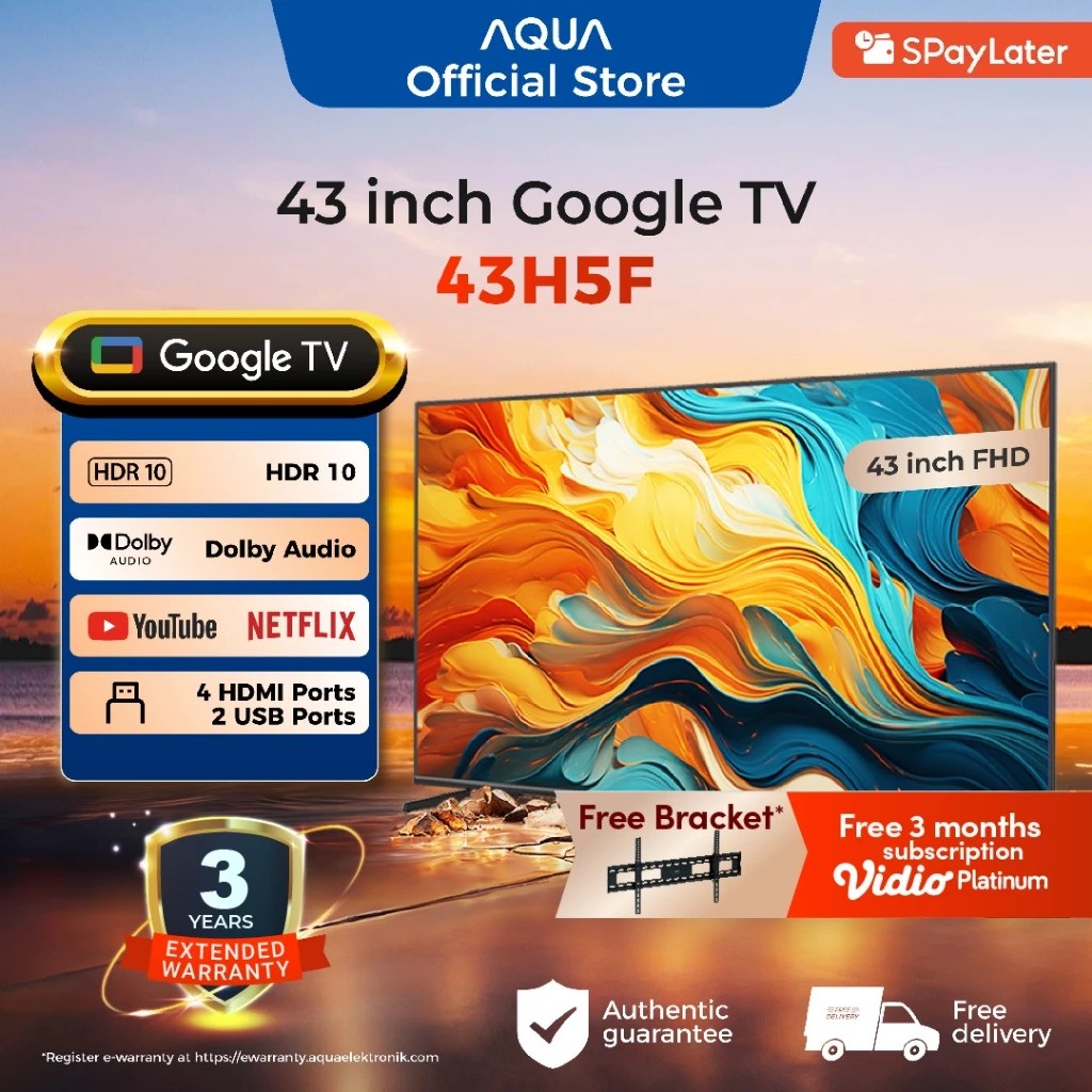 AQUA 43 Inch Google TV 5