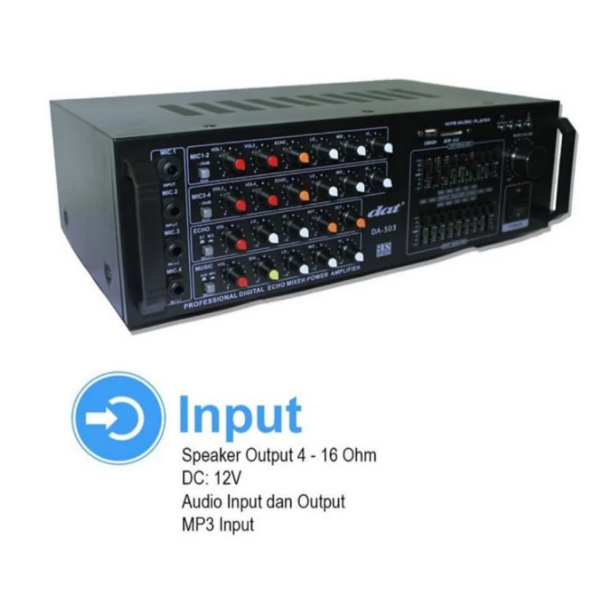 Rajasaputra Jaya Perkasa DAT Professional Digital Audio Amplifier DA-303