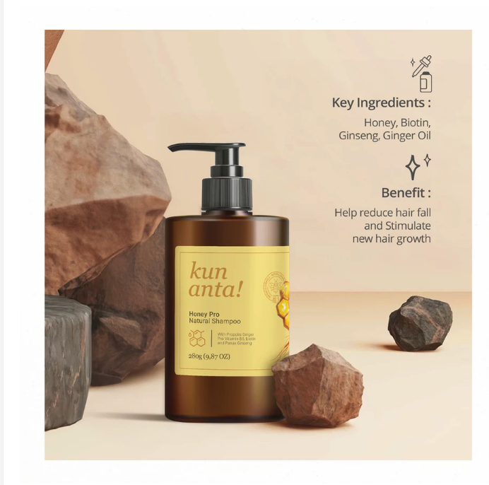 Kun Anta Indonesia Kun Anta! Honey Pro Natural Shampoo
