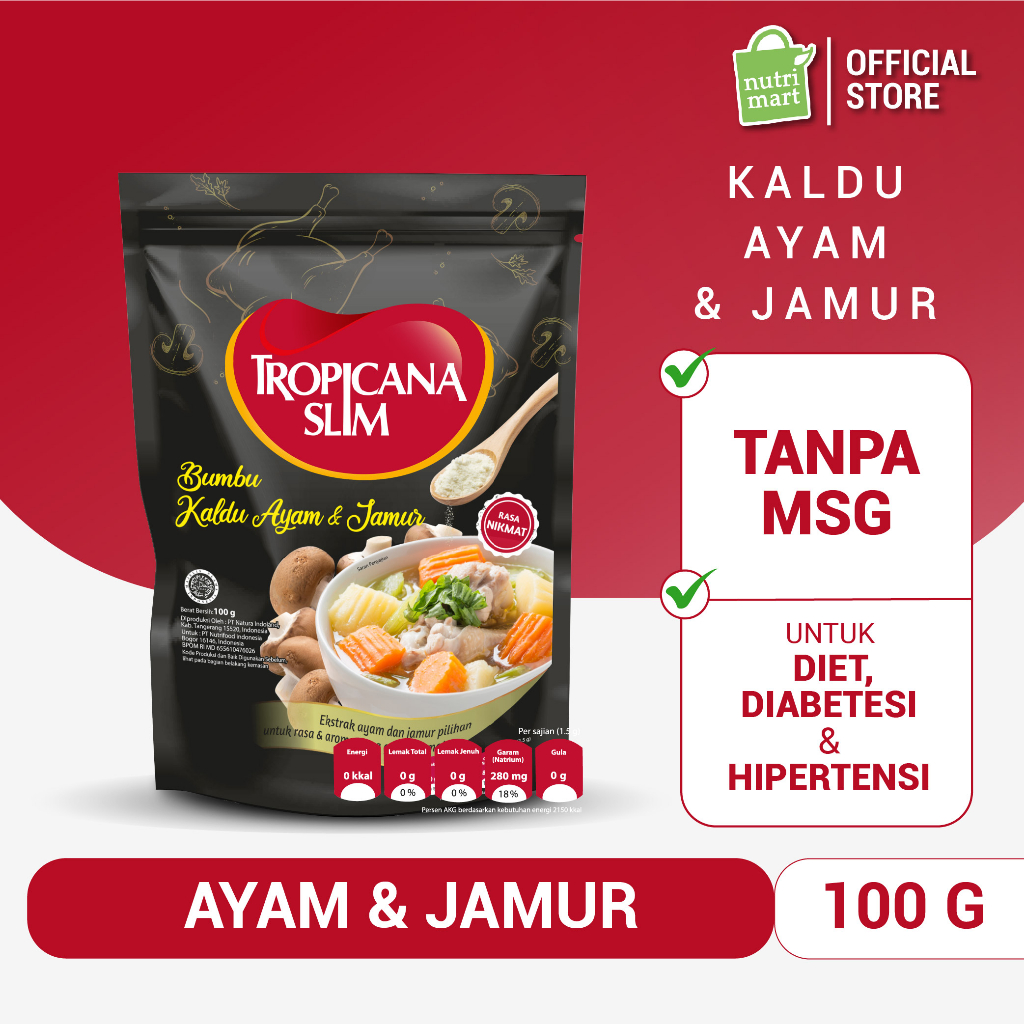 Nutrifood Indonesia Tropicana Slim Bumbu Kaldu Ayam & Jamur
