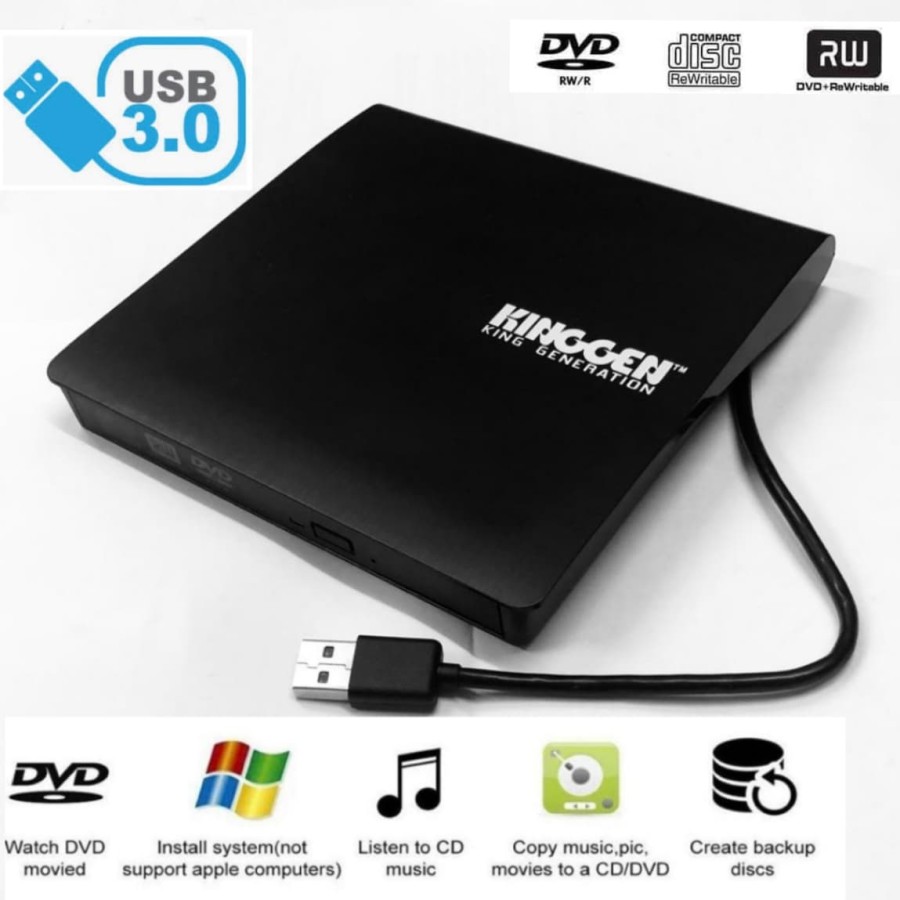 KINGGEN DVD RW EXTERNAL USB 3.0