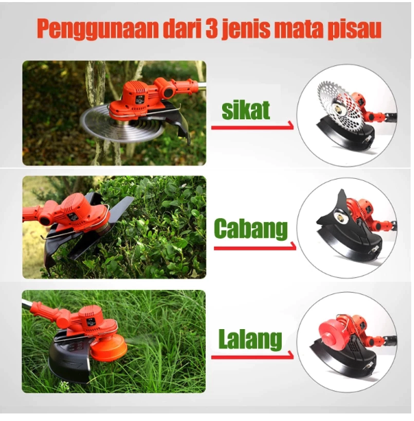  IRONHOOF Mesin Potong Rumput 588V