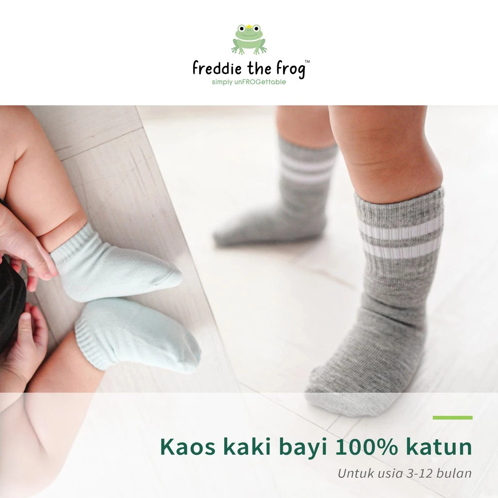 Freddie the Frog™ Kaos Kaki Bayi 100% Katun 2