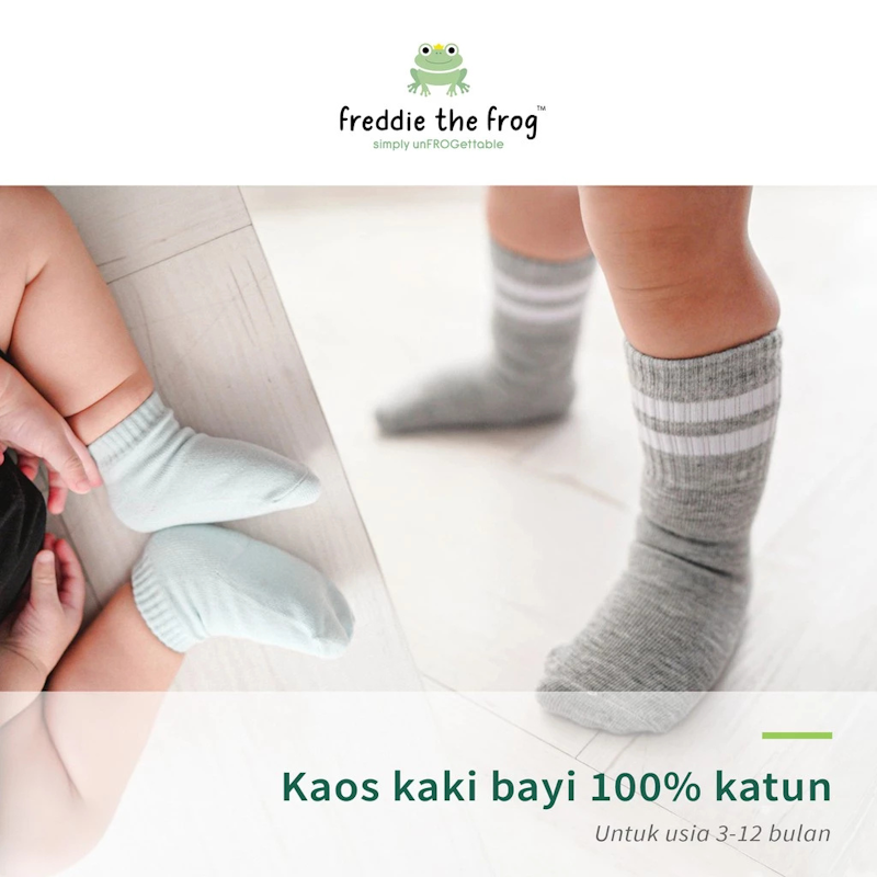 Freddie the Frog™ Kaos Kaki Bayi 100% Katun 2