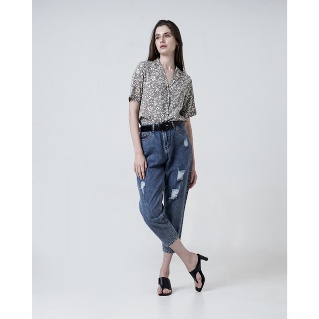 Russel Ripped Mom Jeans 276833
