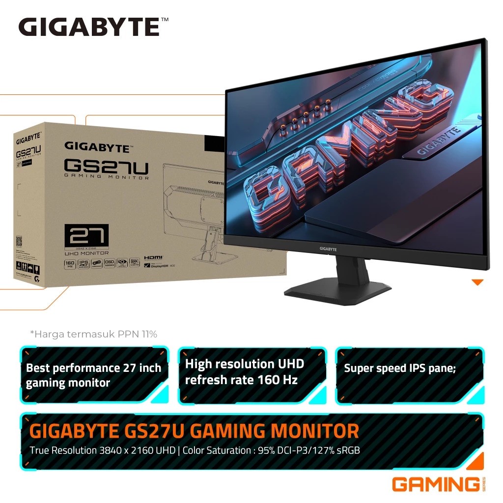 Giga-Byte Technology GIGABYTE Gaming Monitor GS27U
