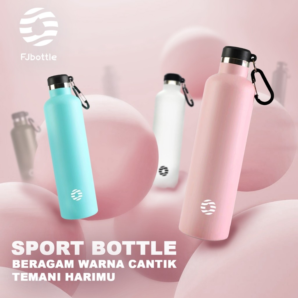 FEIJIAN Industry and Trade Co. FJbottle Botol Minum Olahraga Stainless Steel 1 Liter 