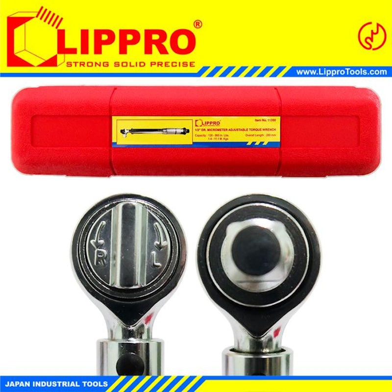 Lippro 1/2" DR Micrometer Adjustable Torque Wrench 4