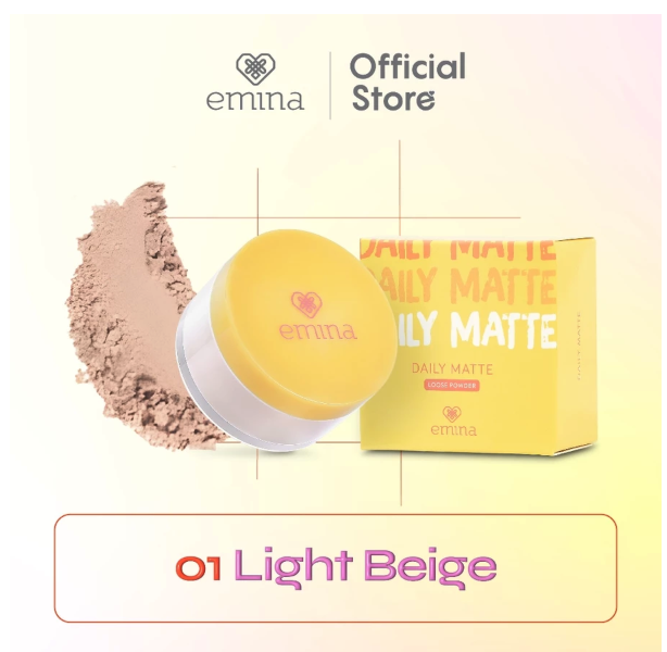 Paragon Technology and Innovation Emina Daily Matte Loose Powder 01 Light Beige