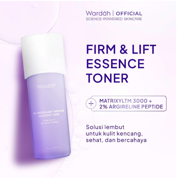 Paragon Technology and Innovation Wardah 2% Argireline™ Peptide Matrixyl™ 3000 Firm & Lift Essence Toner