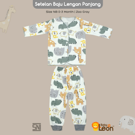  Baby Leon Setelan Bayi Lengan Panjang  DS-114