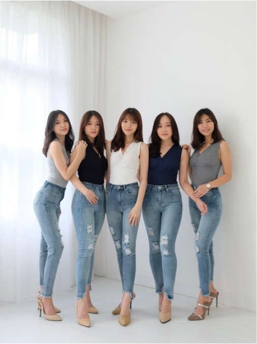 Highwaist Skinny Ripped Jeans Stretch Premium 4