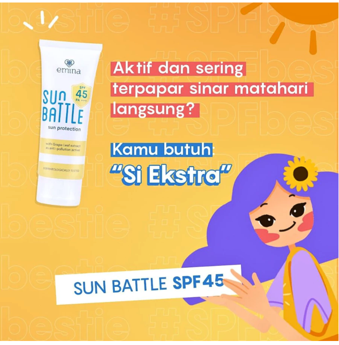 Paragon Technology and Innovation Emina Sun Battle Sun Protection SPF 45 PA+++