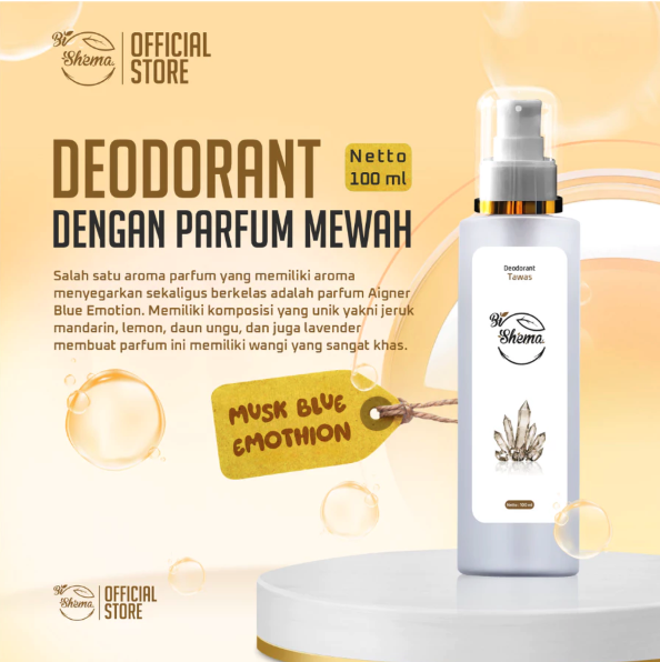 Bio Shema Deodorant Tawas Musk Blue Emothion