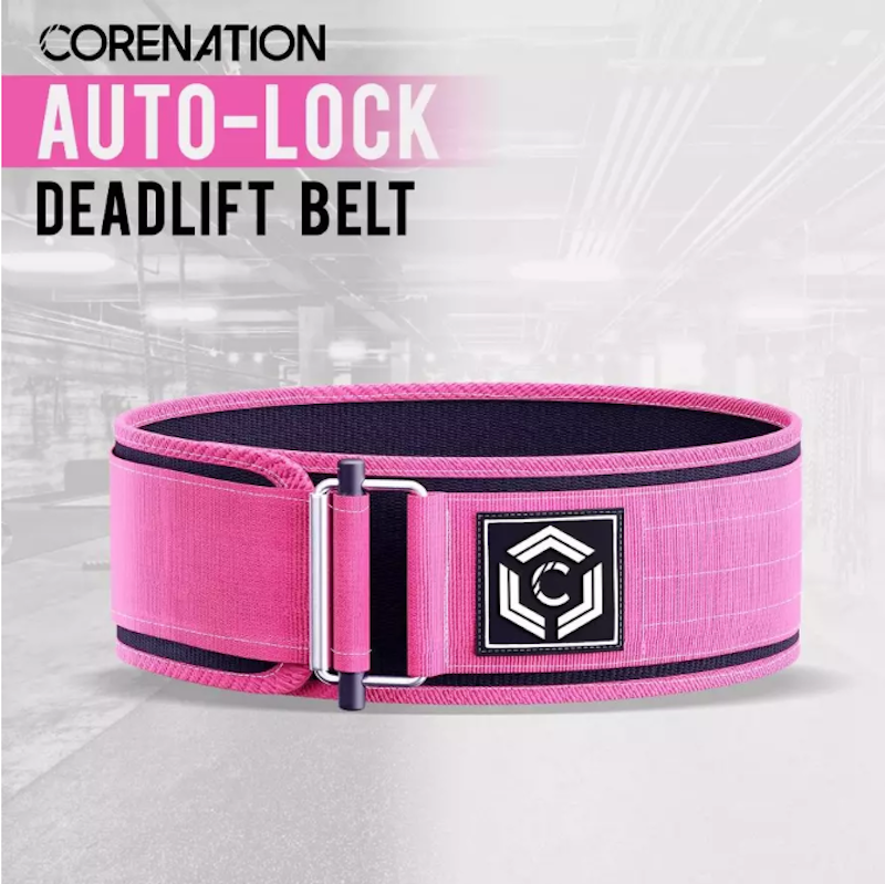 CoreNation Auto Lock Nylon Lifting Belt 4