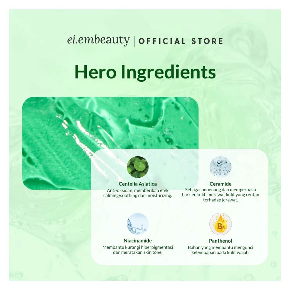 Cantik Alami Sehat EI.EM Beauty Cera x Cica Moisturizer