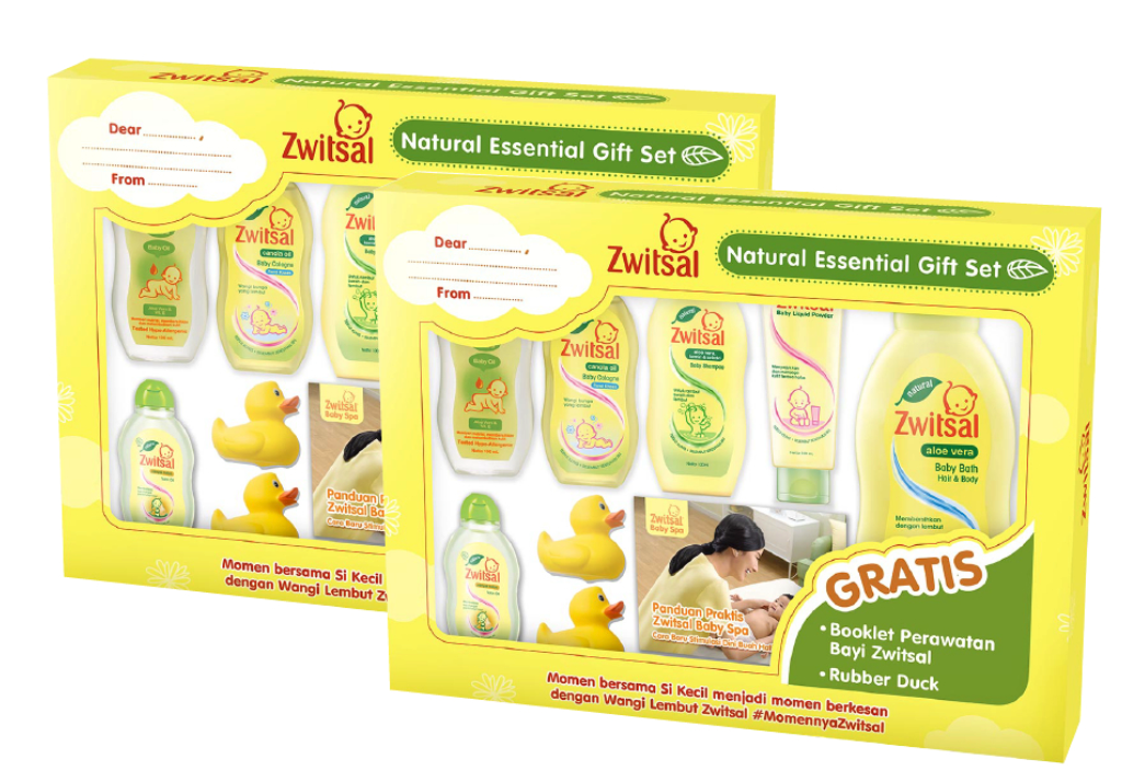 Zwitsal Essential Baby Gift Set Hampers Twinpack 1