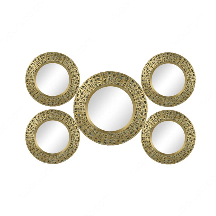 Hiasan Dinding Cermin Emas ｜ K08 Gold