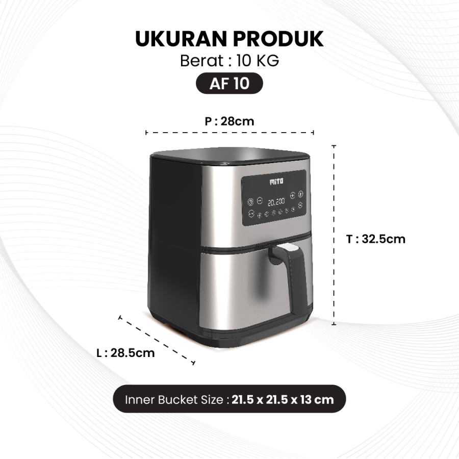Mito Electronic Mito Grande Digital Air Fryer  AF10