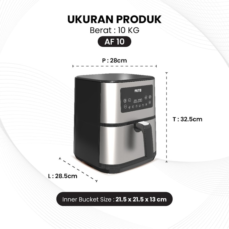 Mito Grande Digital Air Fryer 2
