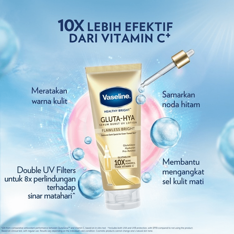 Unilever Vaseline® Gluta-Hya Serum Burst Lotion Flawless Bright