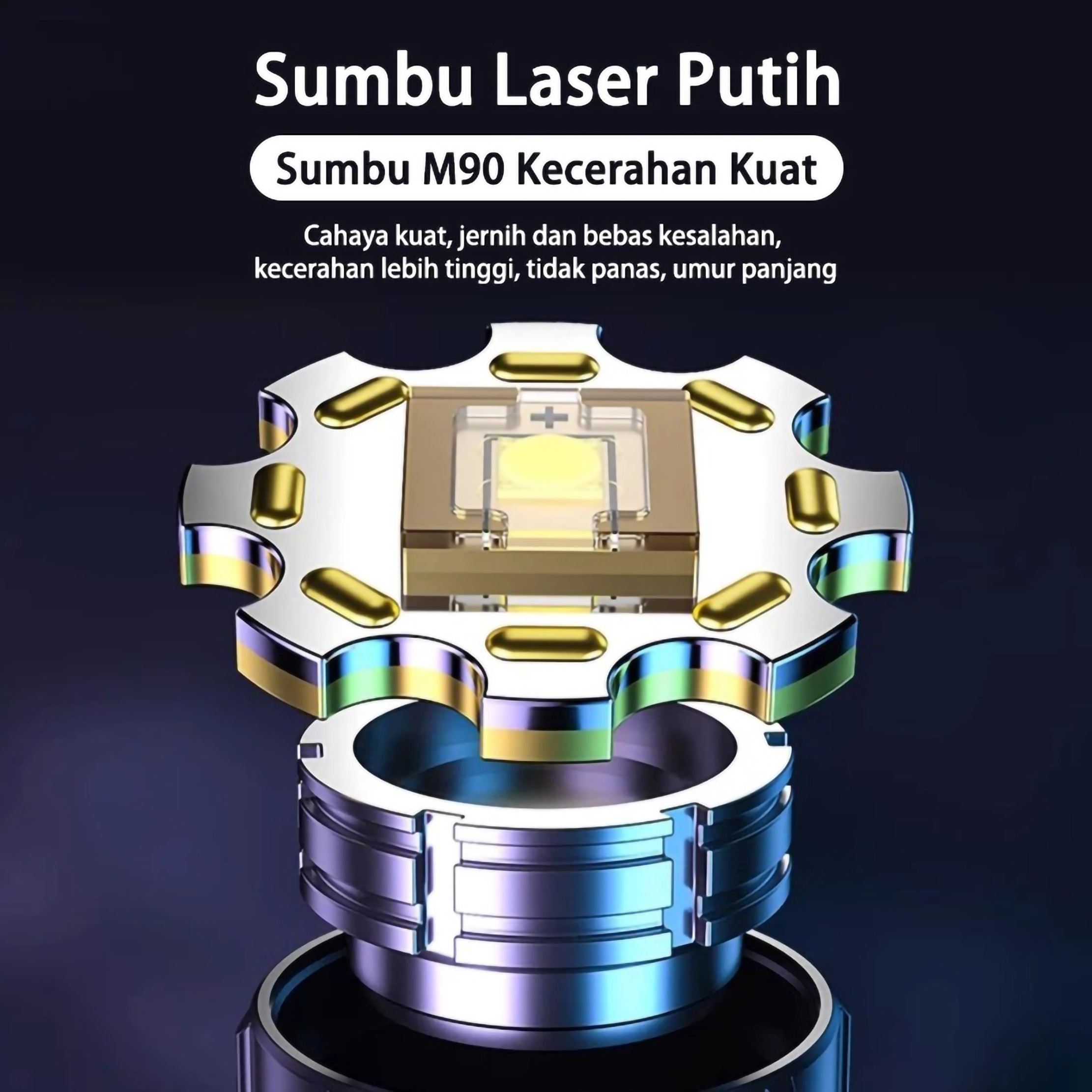  Akona Strong Light Long Range Flashlight